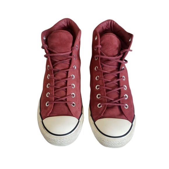 Converse Chuck Taylor All Star PC BOOT HI Red Suede Sneaker 1536773Men\'s Sz 11.5 main image 2